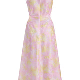 Carmen Floral Satin Dress