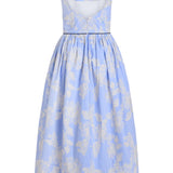 Apple Embroidered Stripe Dress