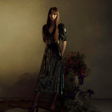 September Emerald Paillette Midi Dress