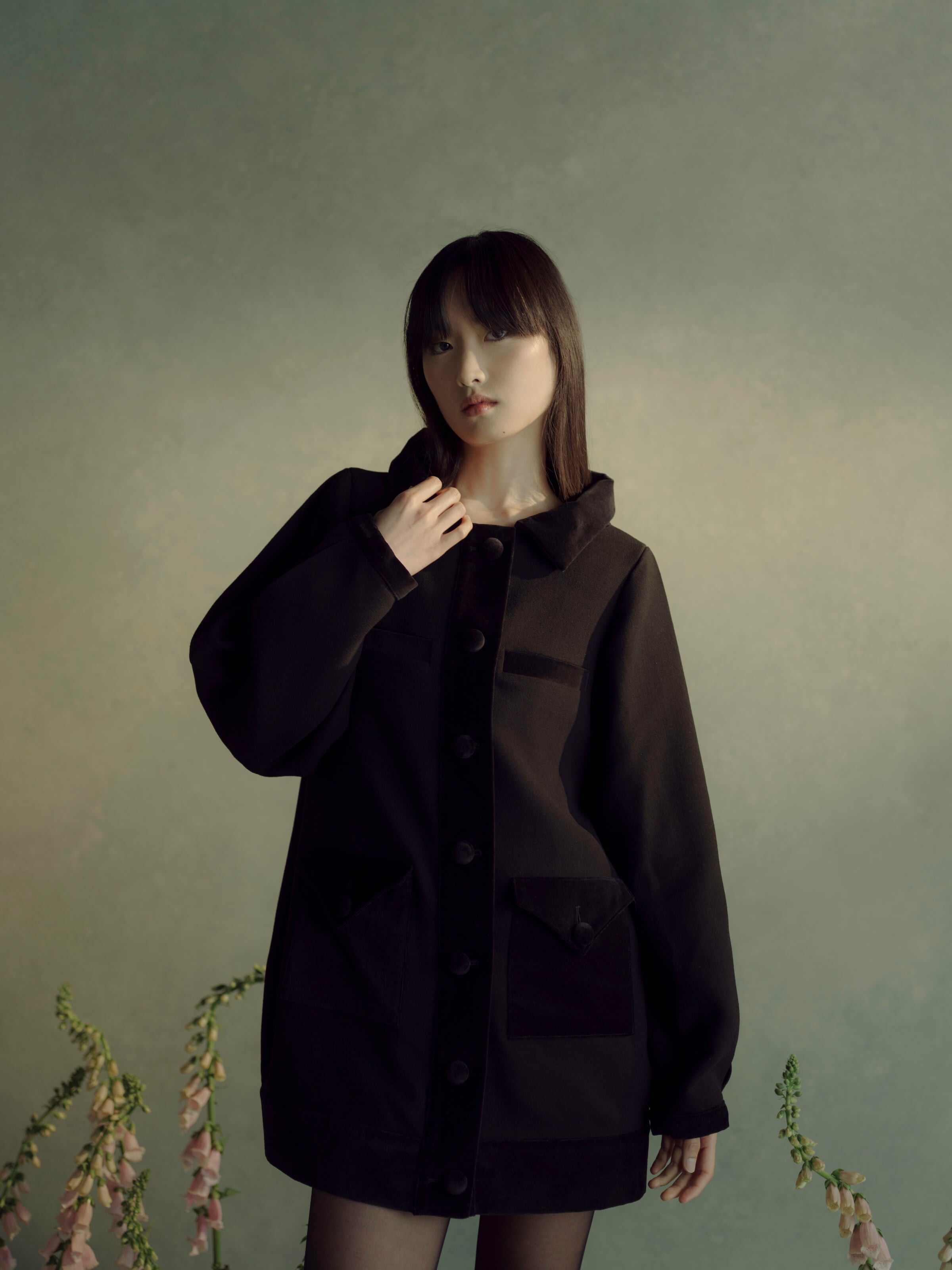 Jodi Black Cocoon Coat