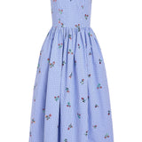 Nara Sequin Embroidery Midi Dress