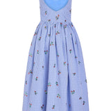 Nara Sequin Embroidery Midi Dress