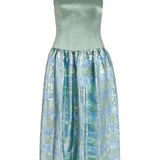 Aloe Gingham Sequin Drop Waist Dress