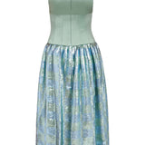 Aloe Gingham Sequin Drop Waist Dress