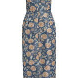 Cyprus Dusk Marigold Ikat Midi Dress