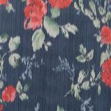Erica Red Bloom Chiffon Midi Dress