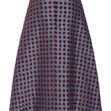 Frances Teal Tapestry Midi Skirt