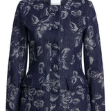 Savane Floral Denim Jacket Top