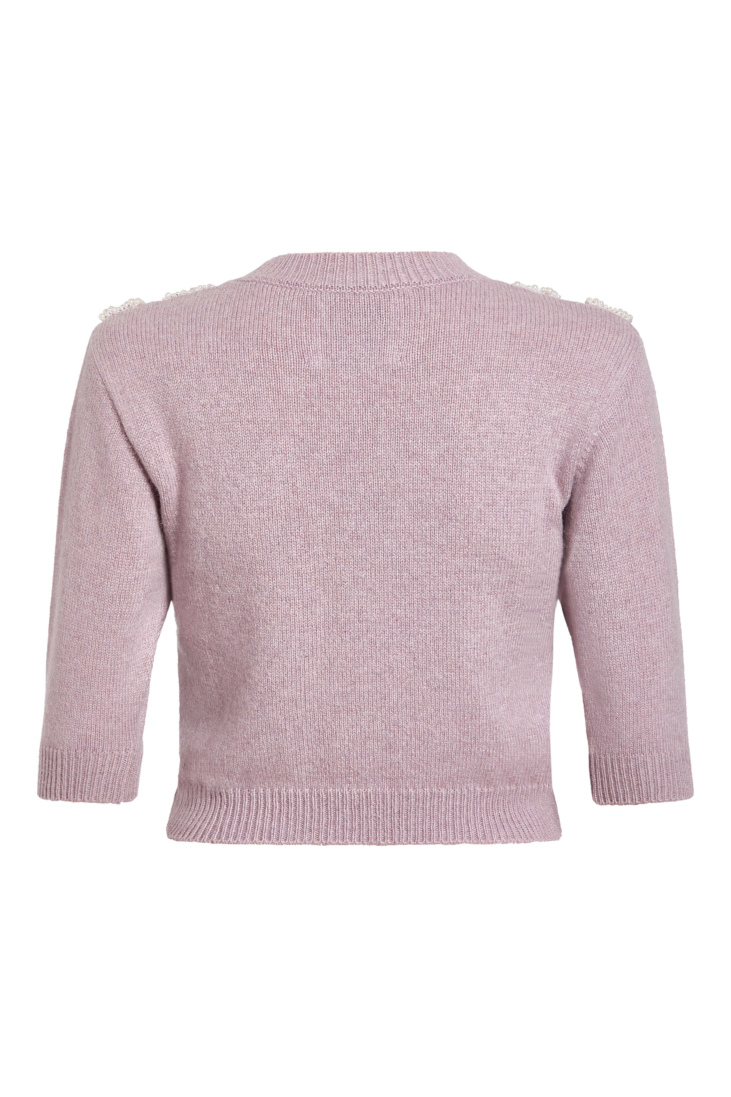 Posy Lavender Pearl Patch Cashmere Sweater