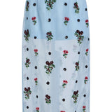 Auguste Hand-Beaded Sheer Organza Midi Skirt