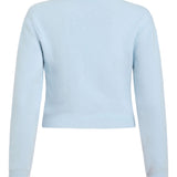 Romy Sky Blue Floral Appliqué Sweater