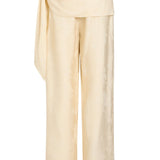 Lavande Vanilla Cream Draped Scarf Pant