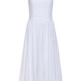 Maeve Cotton Eyelet Square Neck Midi Dress