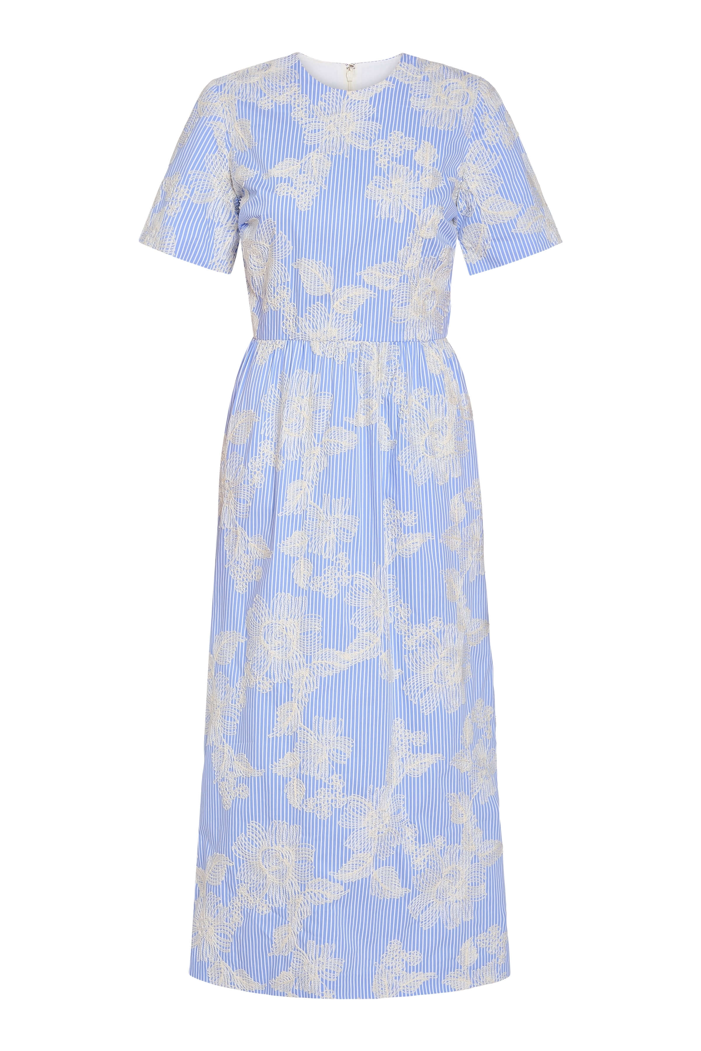Sweetbriar Floral Embroidered Midi Dress