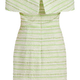Alice Lime Textured Stripe Dress