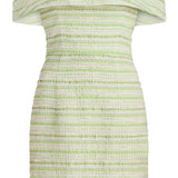 Alice Lime Textured Stripe Dress