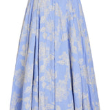 Soleil Floral Embroidered Midi Skirt