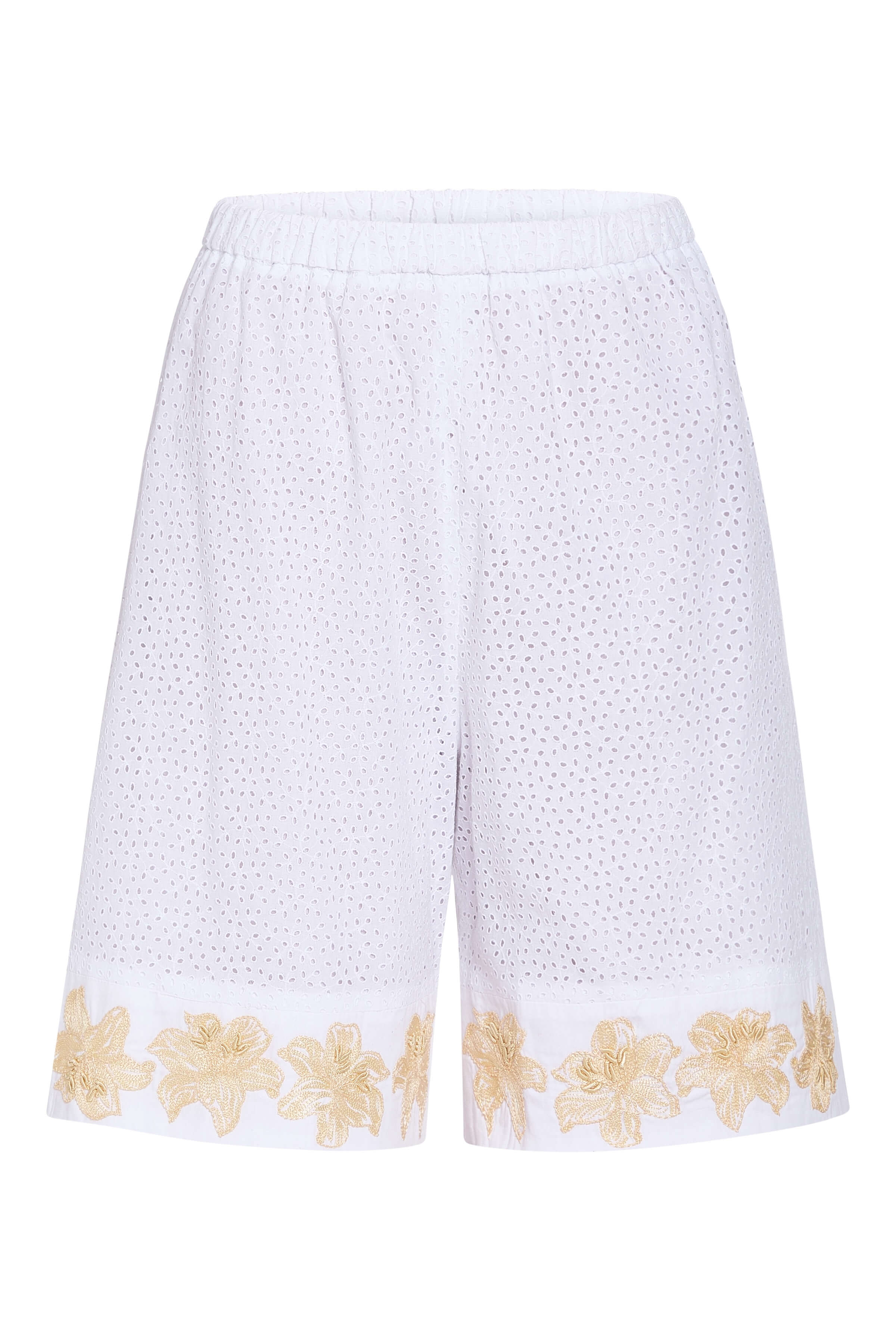 Harbor Cotton Eyelet Bermuda Shorts