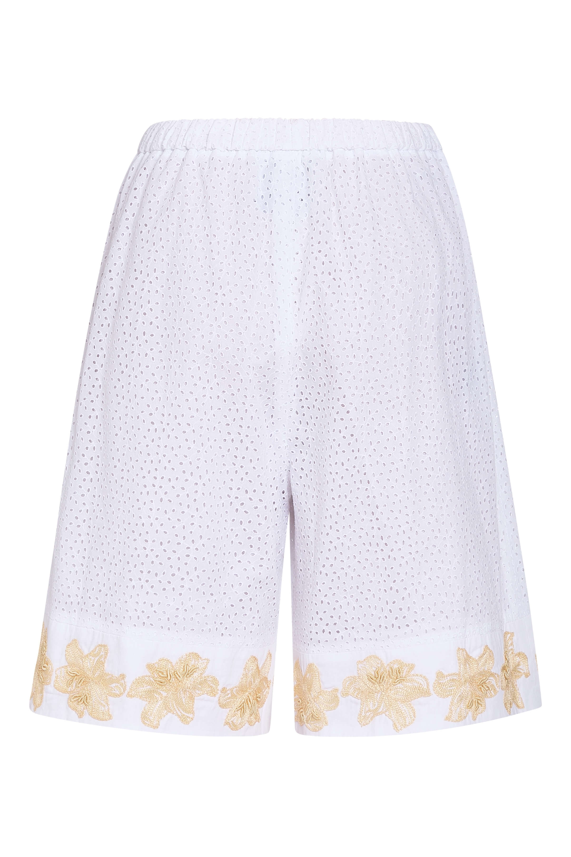 Harbor Cotton Eyelet Bermuda Shorts
