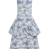 Florette Prairie Blue Ikat Dress