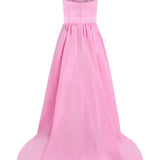 Dustine Petal Pink Taffeta Gown