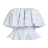 Rosette Tulip Stripe Top