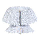 Rosette Tulip Stripe Top