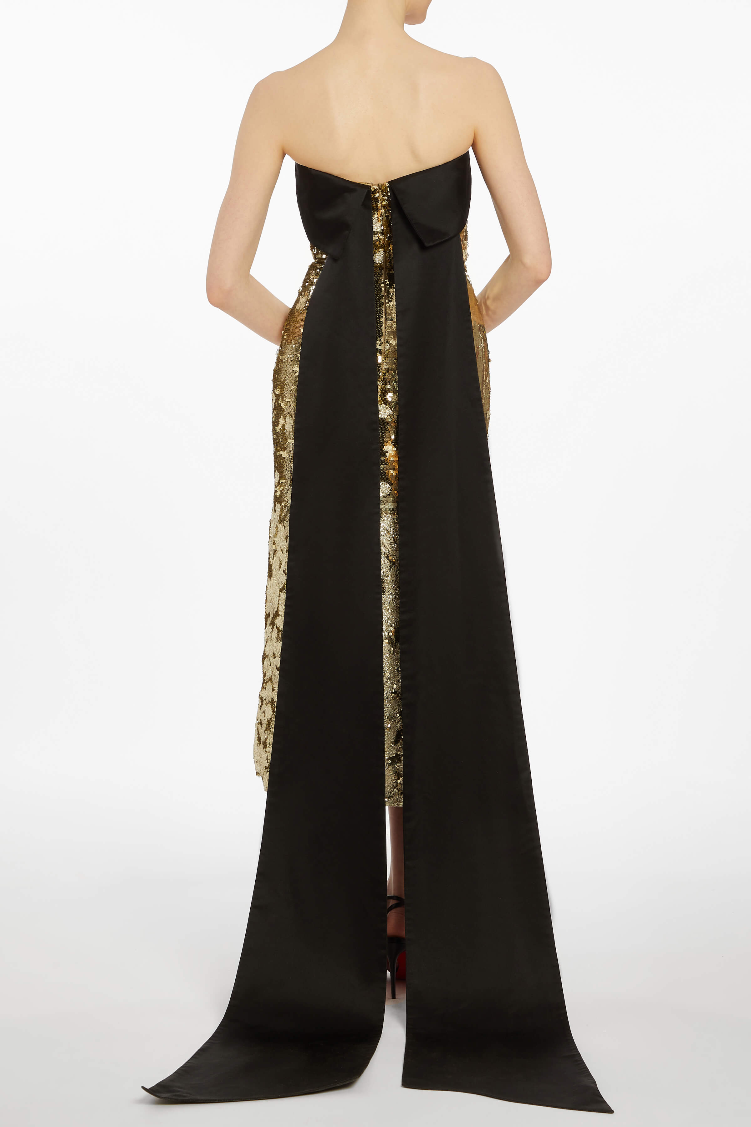 Isabetta Gold Floral Sequin Dress