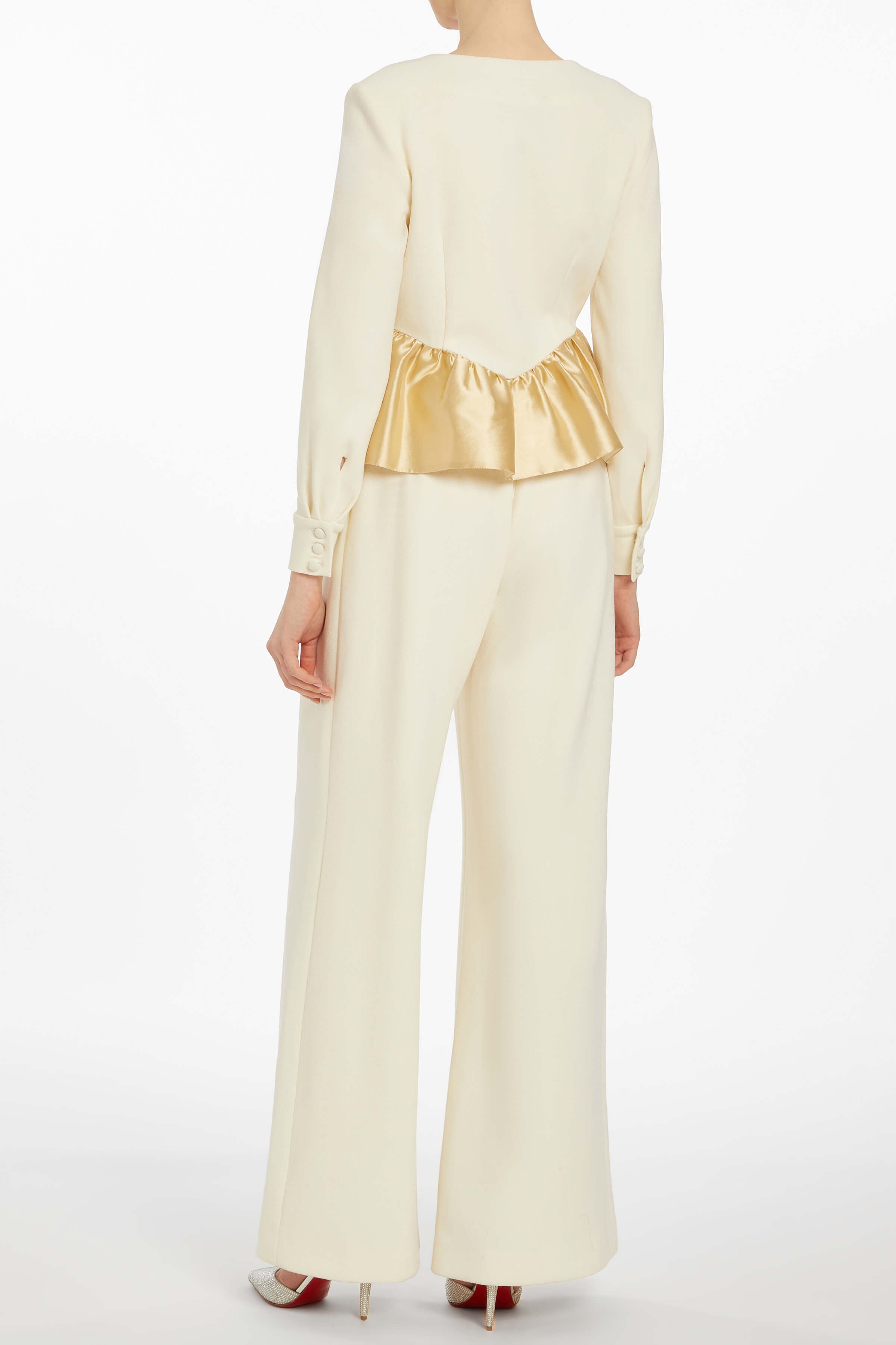 Lily Ivory Crepe Pant