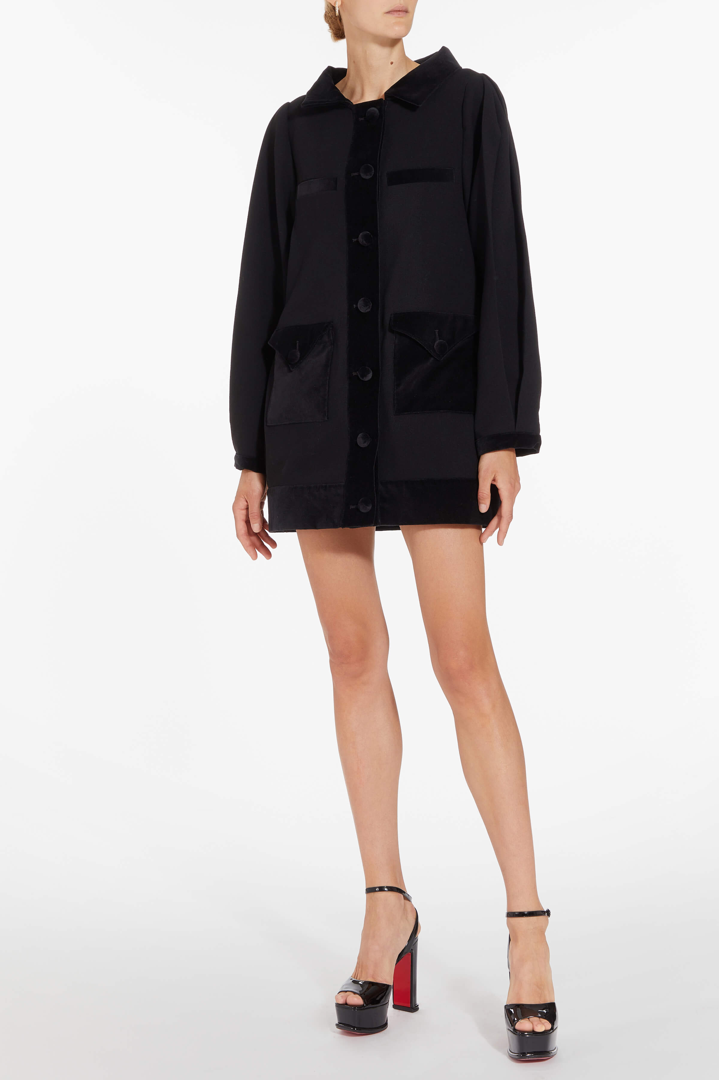 Jodi Black Cocoon Coat