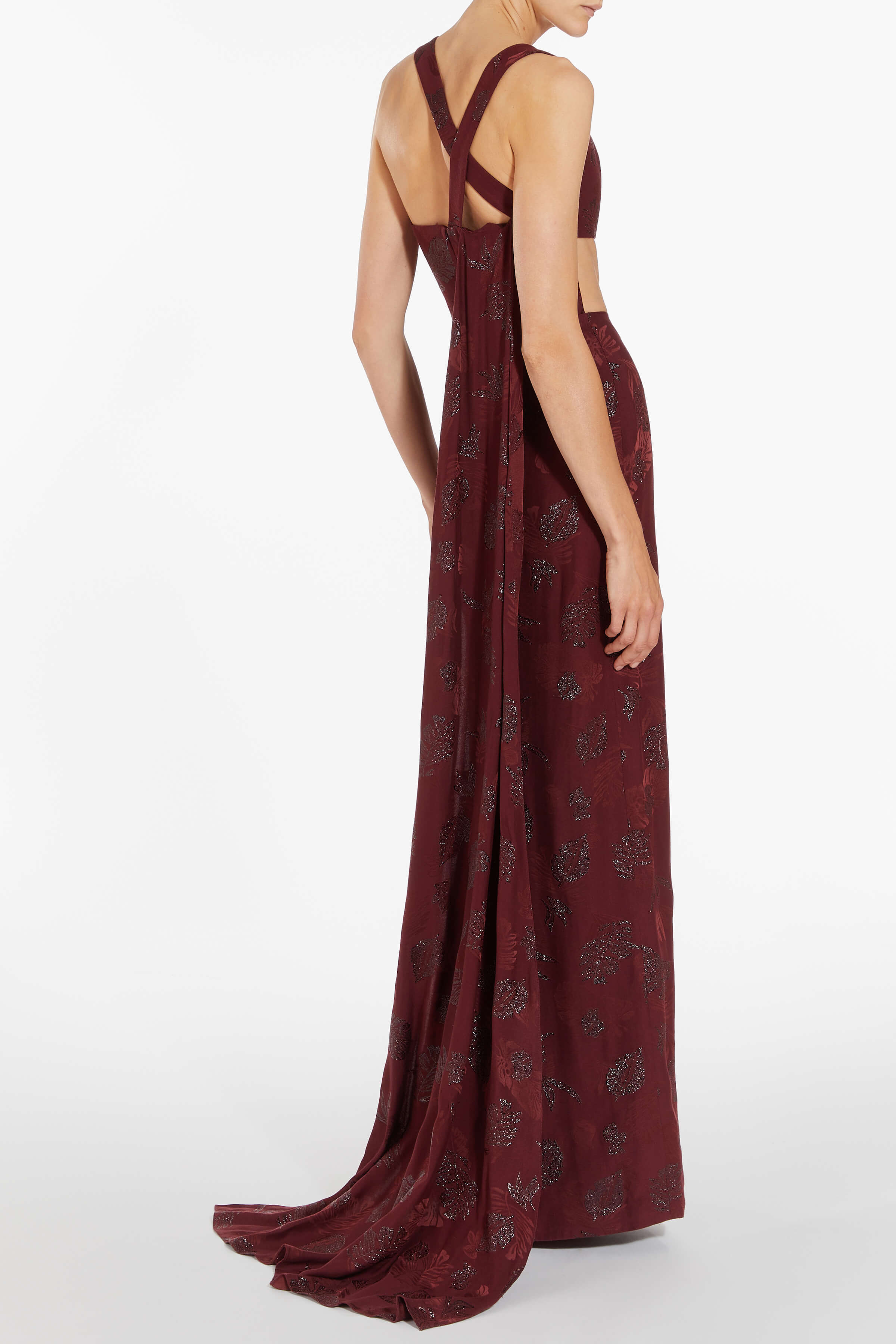 Cher Asymmetric Column Gown