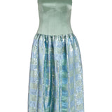 Aloe Gingham Sequin Drop Waist Dress