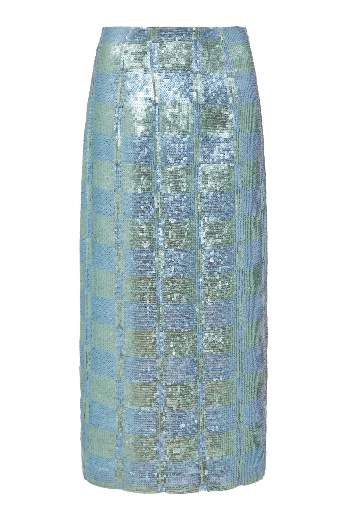Lucida Gingham Sequin Skirt