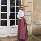 Morgaine Floral Ikat Full Skirt
