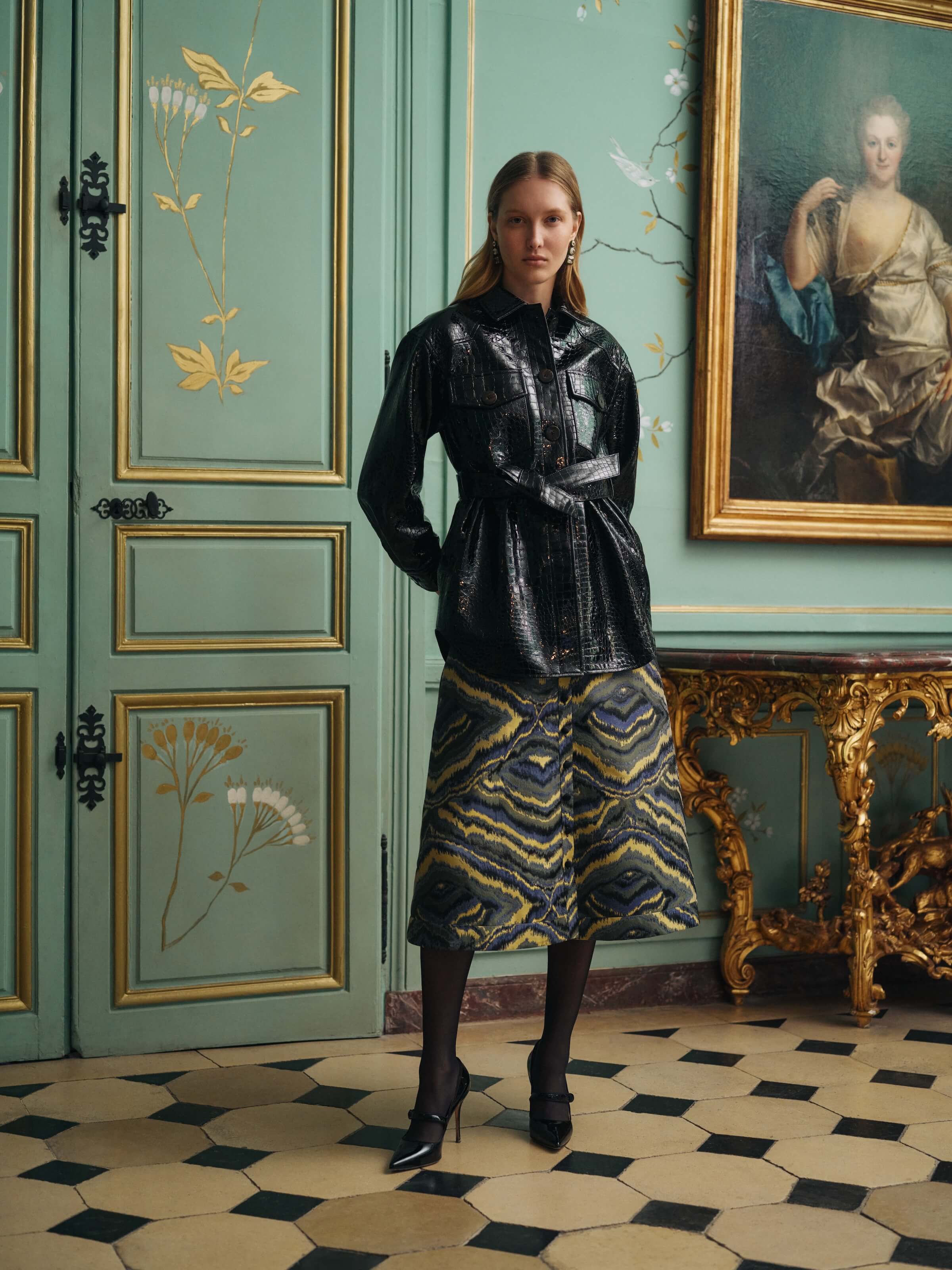Claudine Leather Barn Jacket