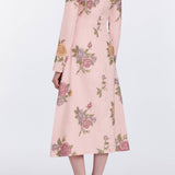 Gretel Cross Stitch Linen Midi Dress