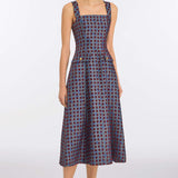 Birdie Teal Tapestry Midi Dress