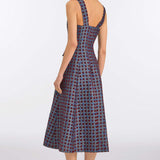 Birdie Teal Tapestry Midi Dress