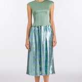 Aloe Gingham Sequin Drop Waist Dress