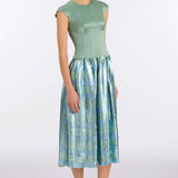 Aloe Gingham Sequin Drop Waist Dress