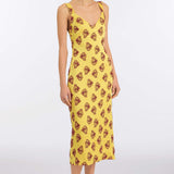 Dancing Queen Citrine Midi Dress