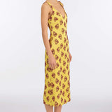 Dancing Queen Citrine Midi Dress