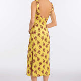 Dancing Queen Citrine Midi Dress