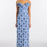 Rita Navy Bouquet Gown