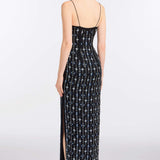Aziza Beaded Slip Gown