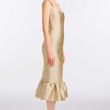 Ginevra Silver Midi Dress
