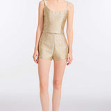 Maisie Silver Corset Top