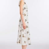 Coquette Sequined Cotton Midi Dress