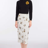Savannah Sequined Cotton Wrap Skirt
