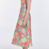 Astrid Sherbet Brocade Midi Dress